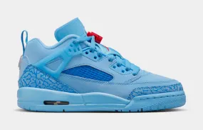 Spizike Low Grade School Basketball Shoes (Fountain Blue)