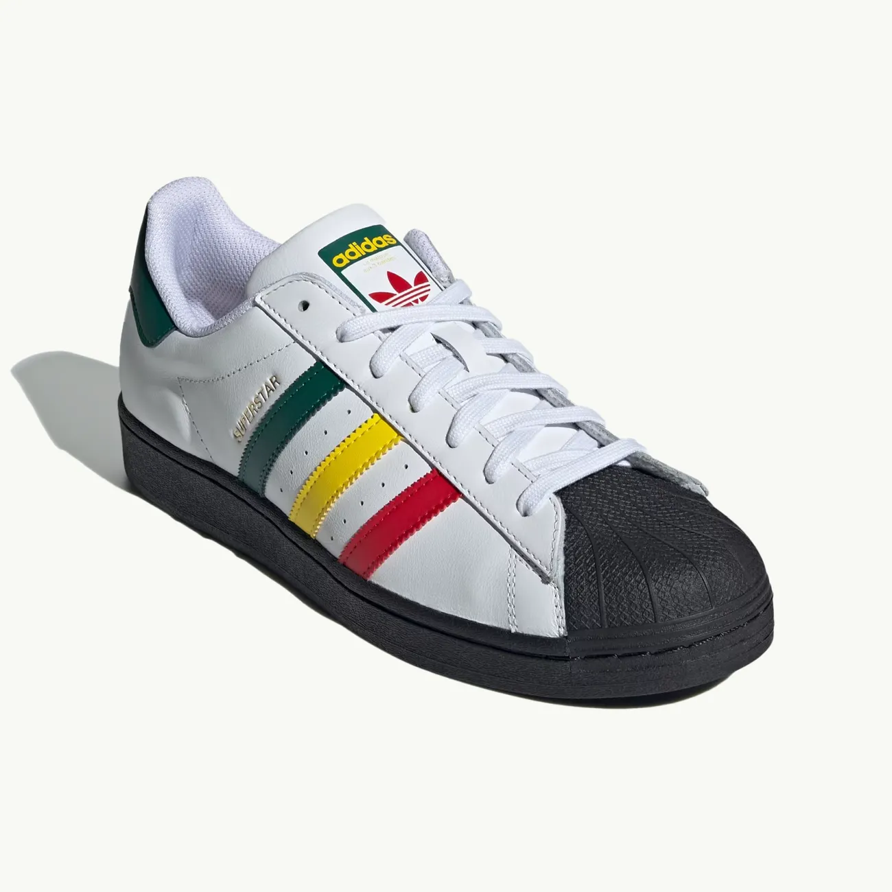 Superstar 'Reggae' - Cloud White/Yellow/Collegiate Green