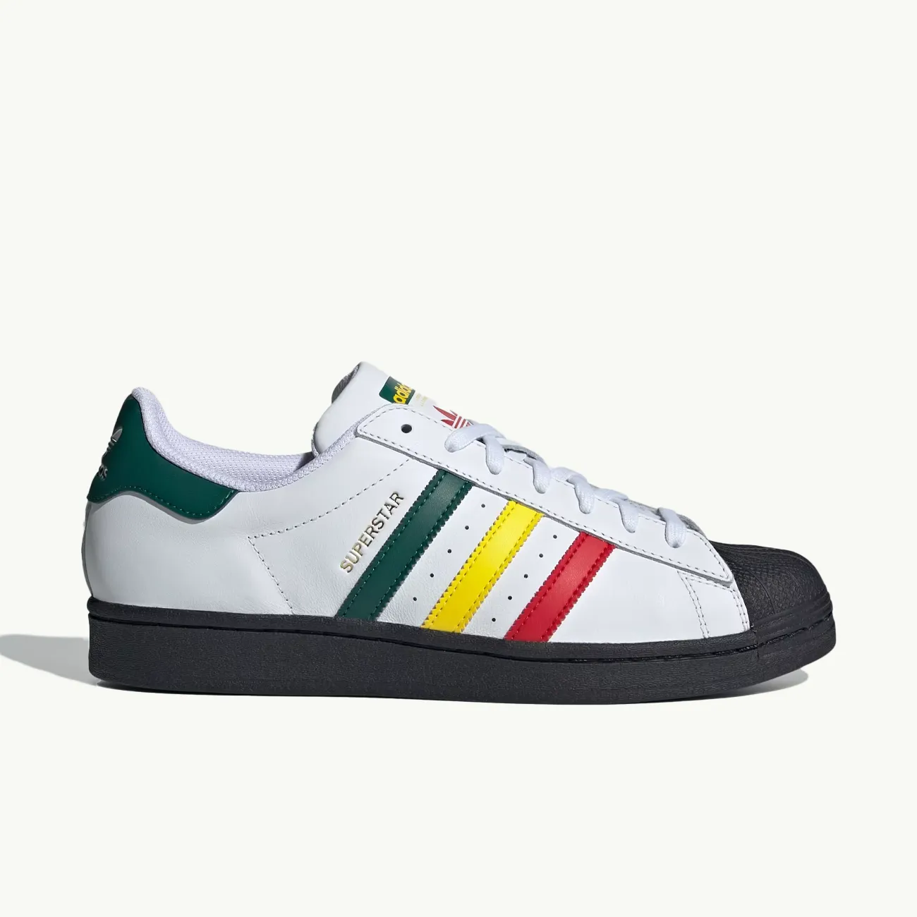 Superstar 'Reggae' - Cloud White/Yellow/Collegiate Green