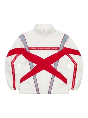 Supreme Cross Paneled Track Jacket White [SS21]