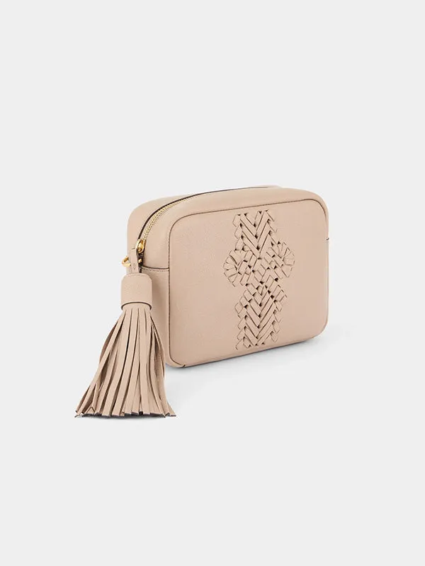 The Neeson Tassel Cross Body in Nude