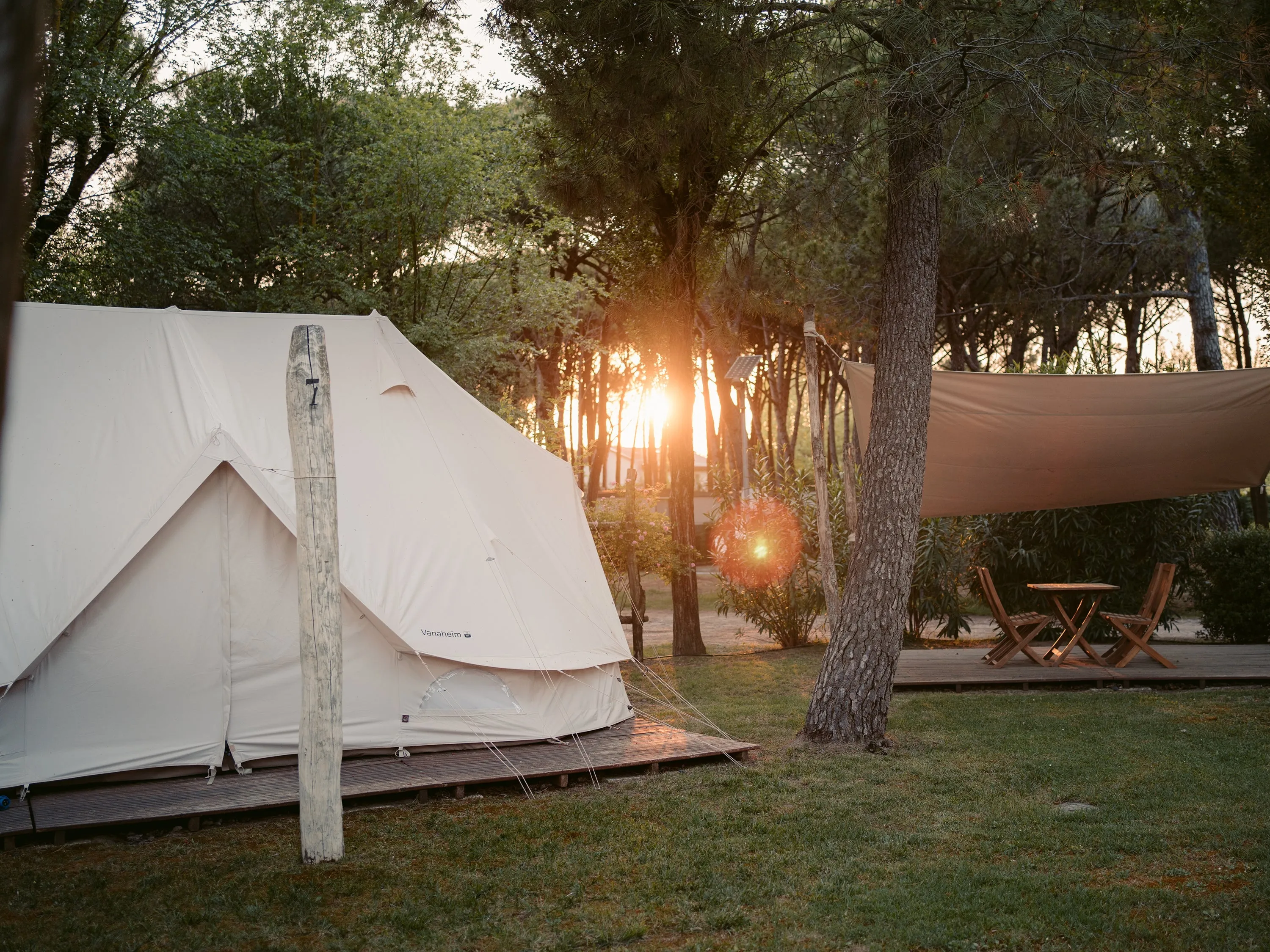 Vanaheim 40 m² glamping tent - 16 person - Natural