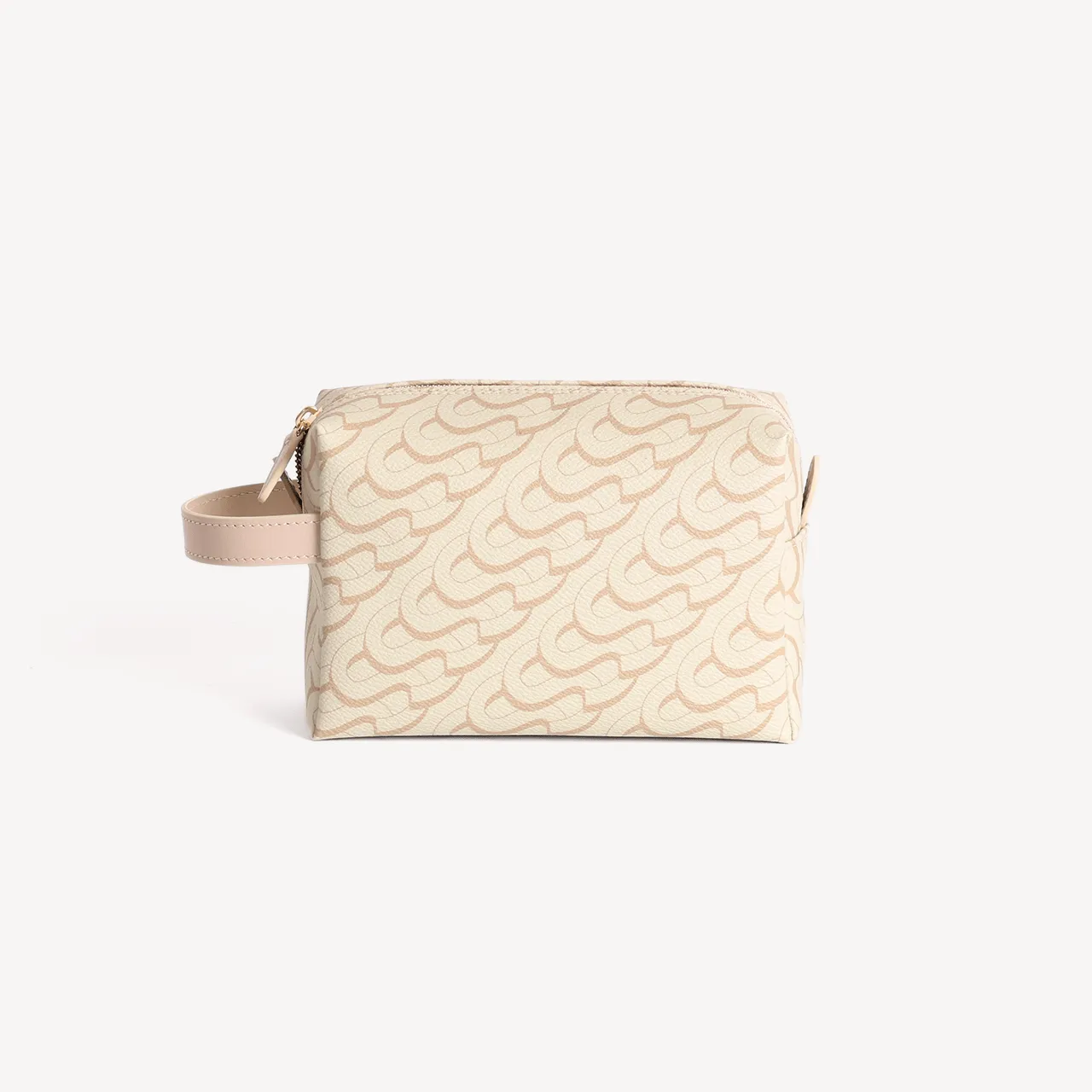 Washbag Medium Monogram Print -  Beige