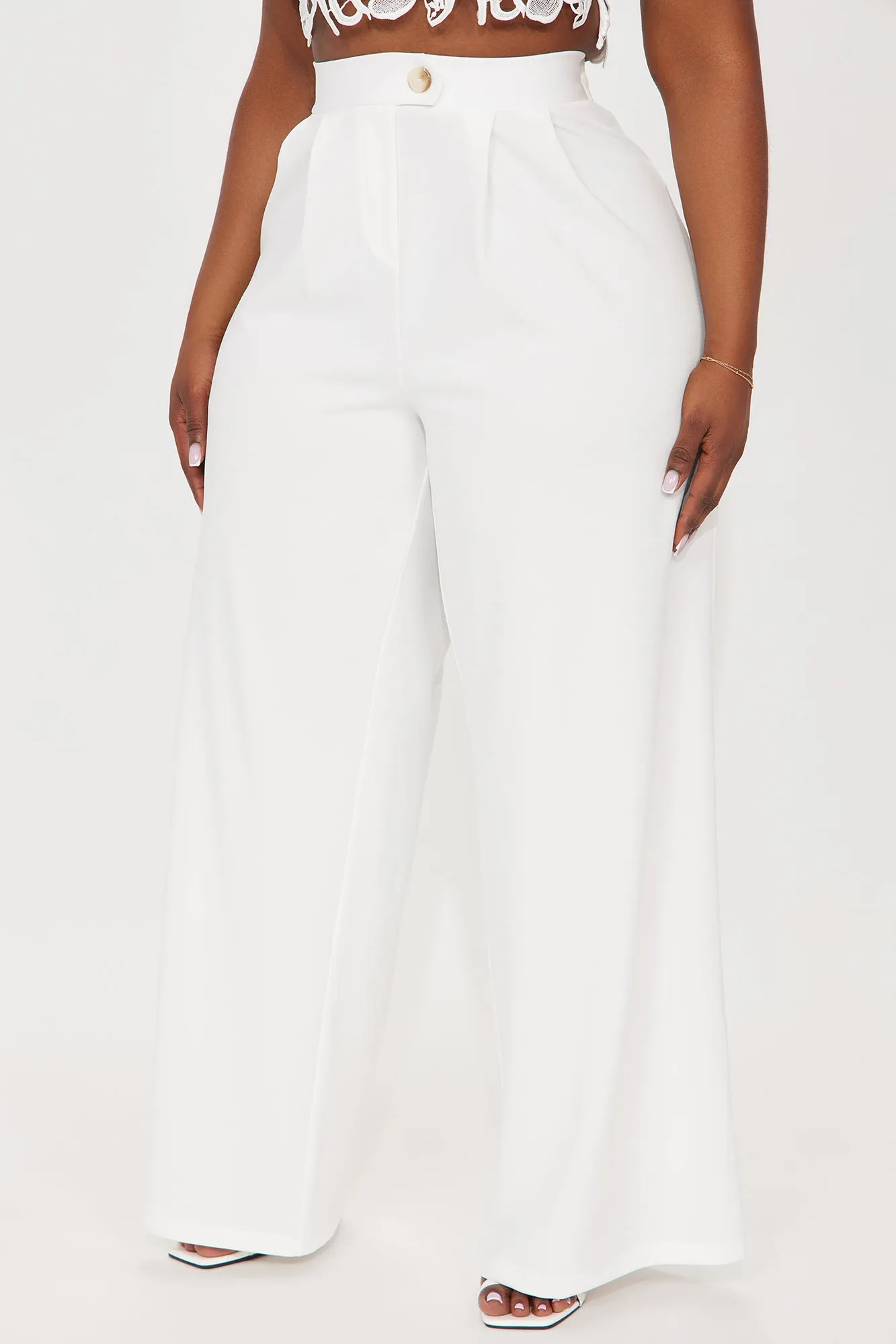 What Matters Most Wide Leg Trouser - White