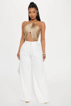 What Matters Most Wide Leg Trouser - White