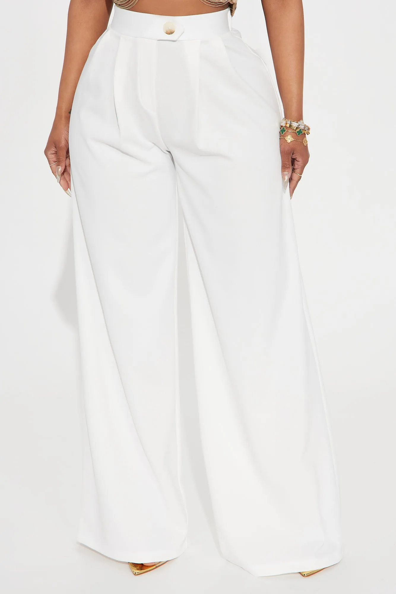 What Matters Most Wide Leg Trouser - White