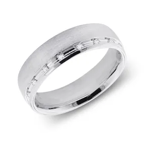 White Gold Diamond Men's Ring