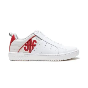 Women's Icon 2.0 White Red Logo Leather Sneakers 96531-010