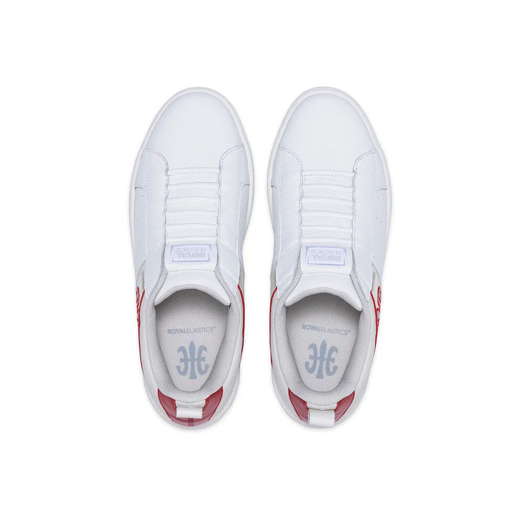 Women's Icon 2.0 White Red Logo Leather Sneakers 96531-010