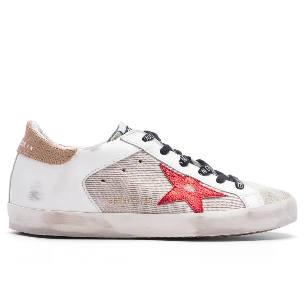 Women's Super-Star - Taupe/Red/Light Brown