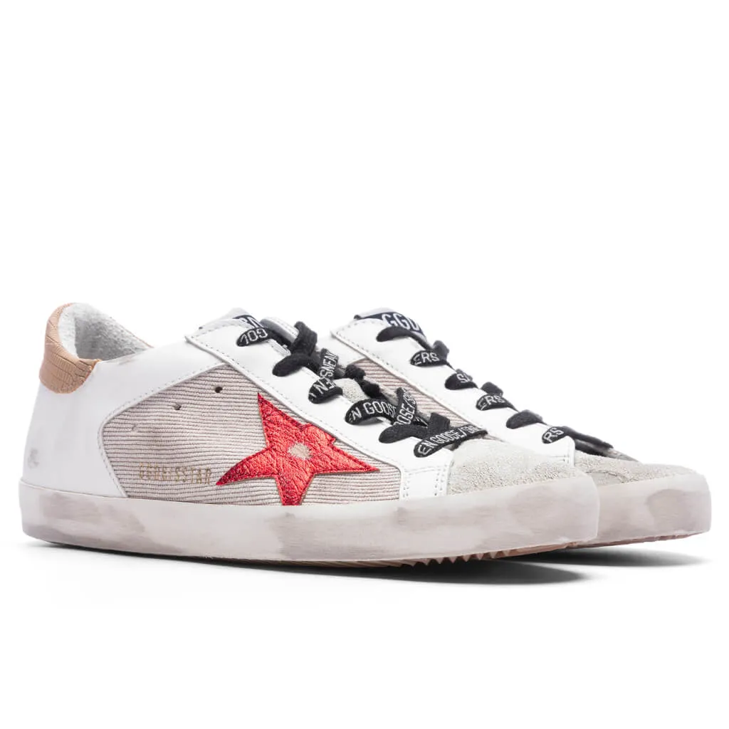 Women's Super-Star - Taupe/Red/Light Brown