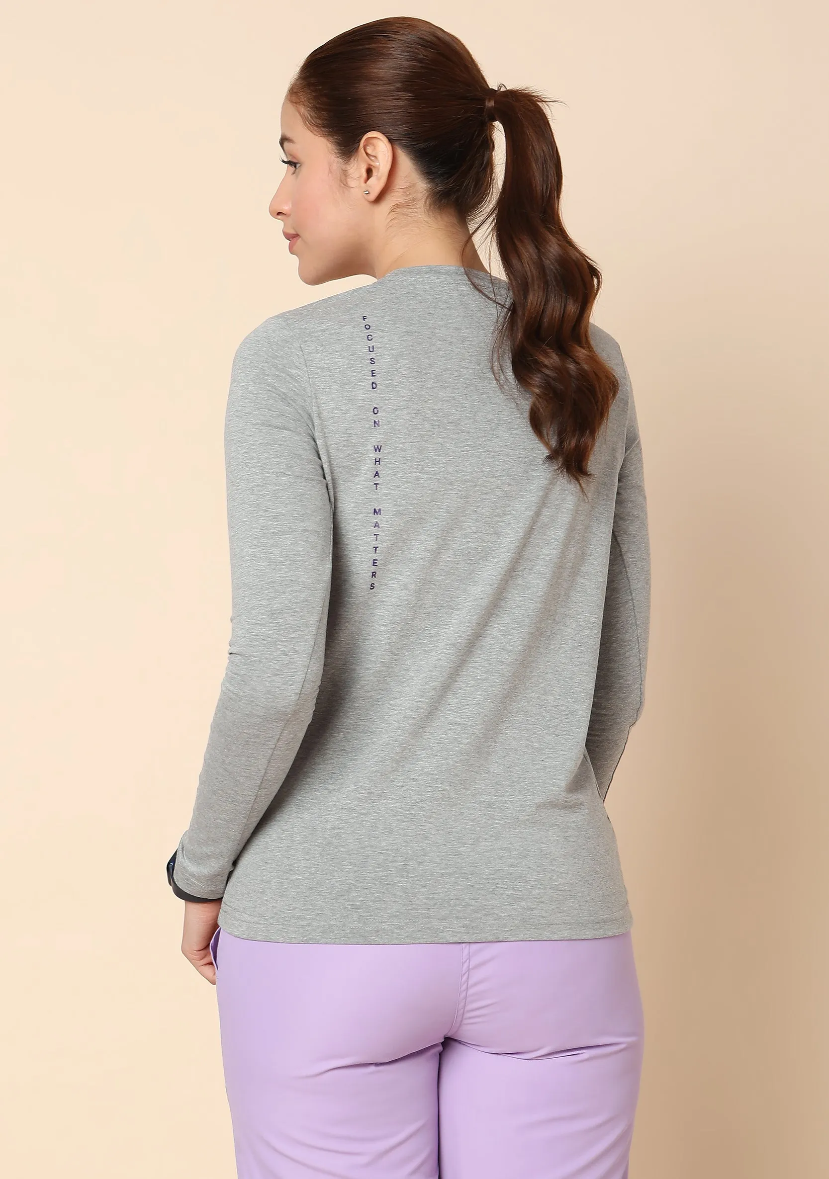 Women's Supersoft L/S (Grey) Underscrub